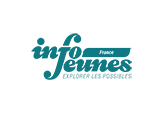Logo info jeune vert bleu